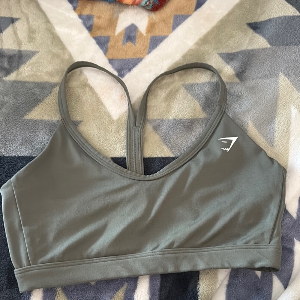 Gymshark Sage Green Sports Bra